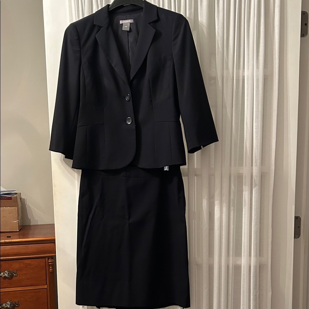 Ann Taylor Black Women's Blazer and Skirt Set